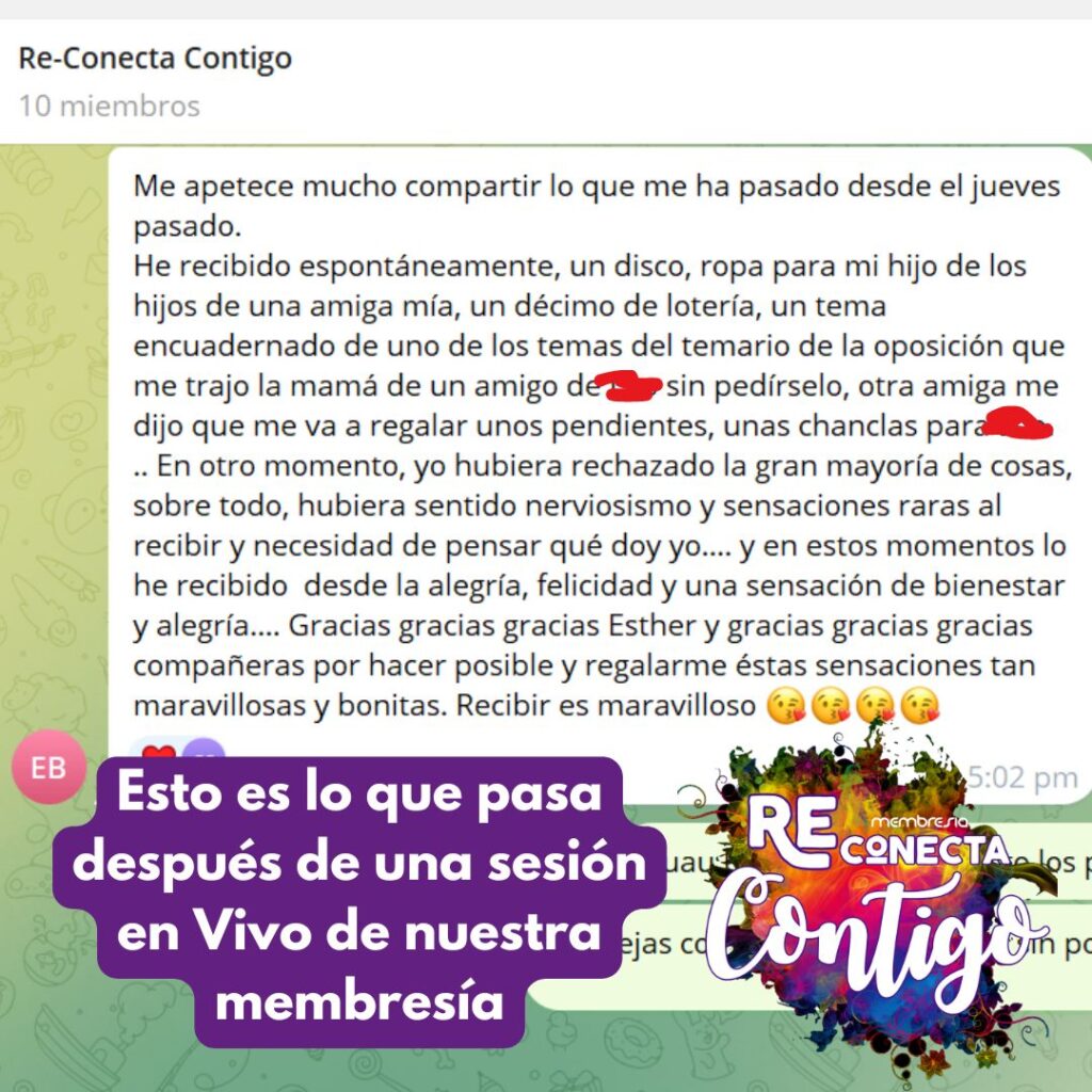 testimonio membresia reconecta contigo